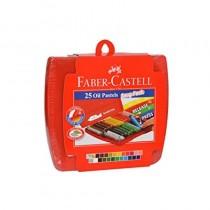 Faber-Castell Oil Pastels - 25 Shades with Scratch Tool 1 Pc