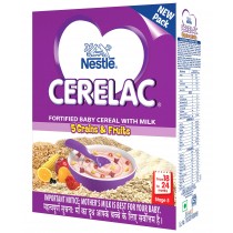Nestle Cerelac Infant Cereal 5 Grains & Fruits Stage 5 - 300 gm