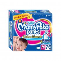 MamyPoko Pants Extra Absorb Diaper (M) 76 units