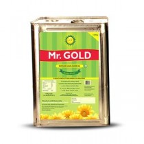 Mr. Gold Refined Sunflower Oil, 15 ltr Tin