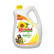 Gemini Refined Sunflower Oil - with Nutri-V, 5 ltr Can