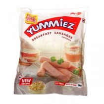 Yummiez Breakfast Sausages - Chicken, 1 kg Pouch