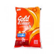 Gold Winner Refined - Sunflower Oil, 1 ltr Pouch